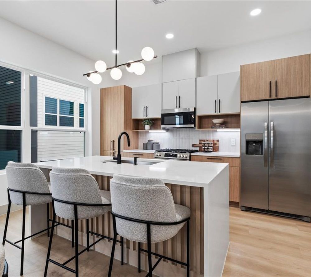 A concept rendering illustrating how this residence’s private outdoor space could transform into an entertainer’s retreat — complete with tiered lounging zones, ambient lighting, and seamless indoor-outdoor flow. The possibilities are endless.