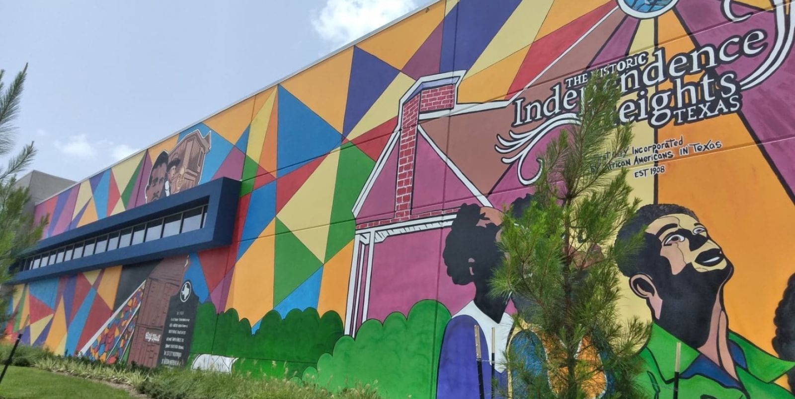 Historic Independence Heights Legacy Mural - Vecino Homes