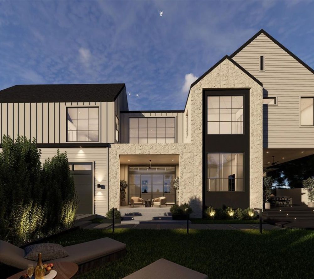 With a bold silhouette and thoughtfully proportioned design, Vecino’s exterior makes a refined architectural statement in the Delafield Project.